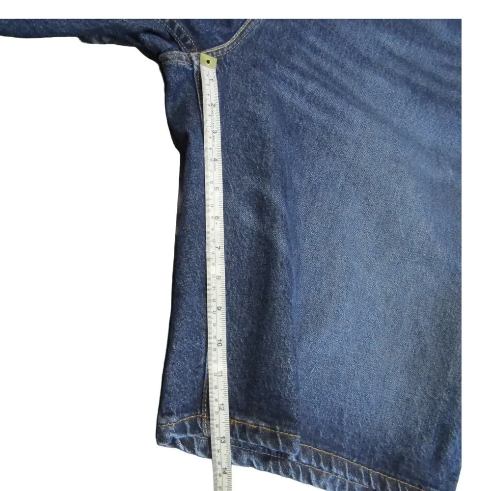 Levi's 569 Burmuda Shorts Mid Rise Relaxed Fit Dark Wash Denim Mens Size 42